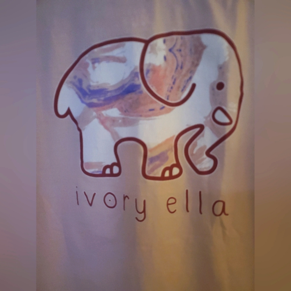 Baby Pink Ivory Ella Elephant Pocket T-Shirt
